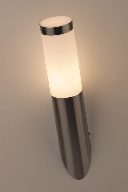  Светильник WL18 декор. подсветка MAX40W E27 IP44 хром/бел. ЭРА Б0034618 