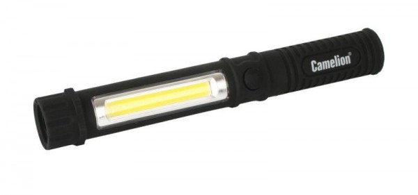  Фонарь-ручка LED51521 COB LED+1W LED 3XR03 пластик магнит клипса блистер Camelion 13361 