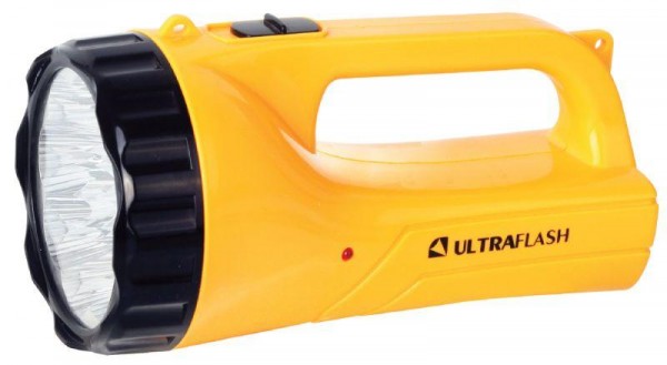  Фонарь LED3816SM (аккум 220В желт. 9LED 2 режима SLA) Ultraflash 12859 