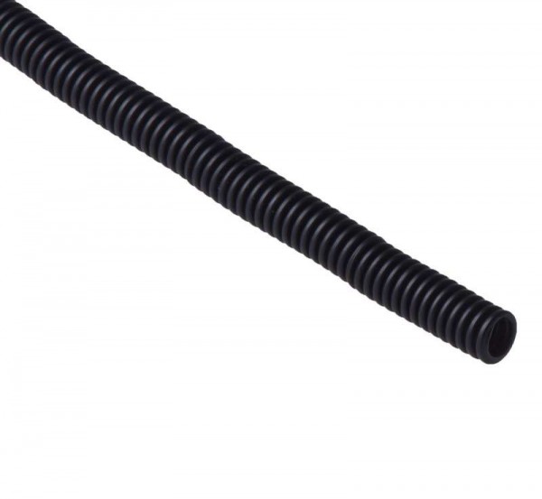  Труба гофрированная FRHF d16мм тяжелая без протяжки черн. (уп.100м) Ruvinil 61610 