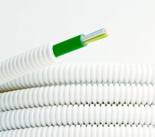  Труба гофрированная ПЛЛ не содержит галогенов d20мм бел. с кабелем ППГнг(А)-HF 3x2.5кв.мм РЭК "ГОСТ+" бел. (уп.50м) DKC 8S82050HF 