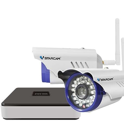  Комплект NVR C15-2 (видеорегистратор+2 камеры-IP уличных цилиндических WiFi C8815WIP) VStarcam 00-00001321 