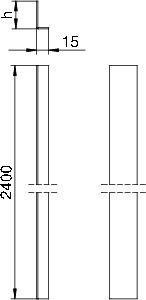  Перегородка разделительная H40 для кабель-канала AIK 6TW 40 (дл.2.4 м) OBO 7404820 