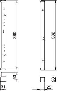  Угол нивелирующий для монтажа круглых кассетных рамок в UZD350-3 сталь NW 350-3 RK OBO 7410556 