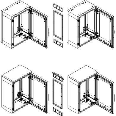  Комплект для горизонт. соединения шкафов PLA12х3 SchE NSYMUPLA123G 