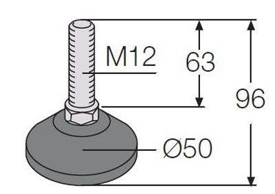  Ножка для выравнивания по высоте м12 (уп.4шт) ABB EV1004 