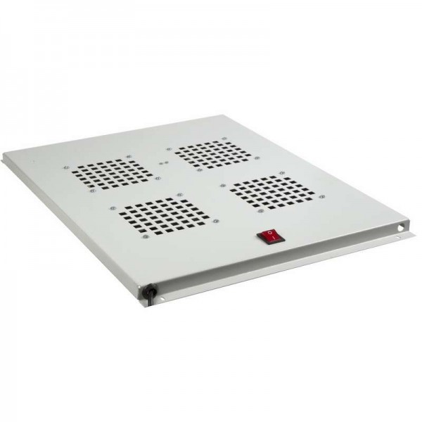  Модуль вентиляторный потолочный с 4-мя вентиляторами без термостата для шкафов Standart с глубиной 800мм Rexant 04-2601 