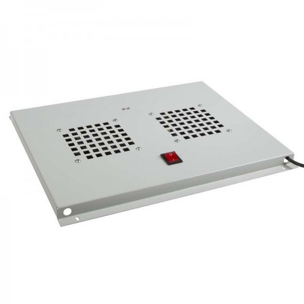  Модуль вентиляторный потолочный с 2-мя вентиляторами без термостата для шкафов Standart с глубиной 600мм Rexant 04-2600 