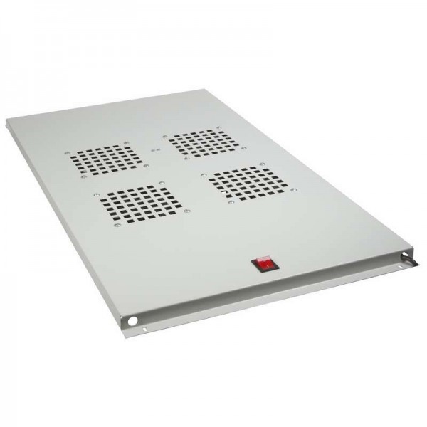  Модуль вентиляторный потолочный с 4-мя вентиляторами без термостата для шкафов Standart с глубиной 1000мм Rexant 04-2602 