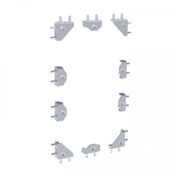  Комплект запасных аксессуаров для соединения каркасов и монтажа боковых и задних панелей AVERES EKF AJC10 