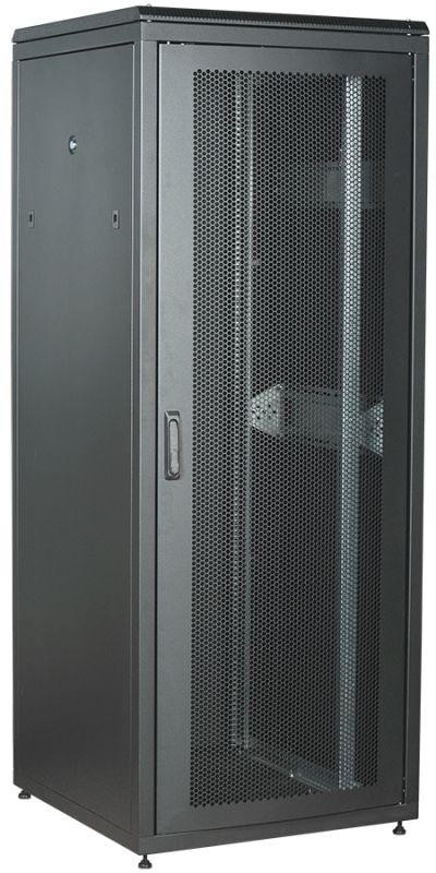  Шкаф сетевой LINEA N 47U 800х800мм перф. передняя дверь задняя металлическая черн. ITK LN05-47U88-PM 