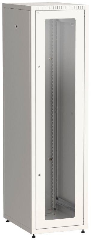  Шкаф сетевой LINEA E 47U 600х800мм стекл. передняя дверь задняя металлическая сер. ITK LE35-47U68-GM 