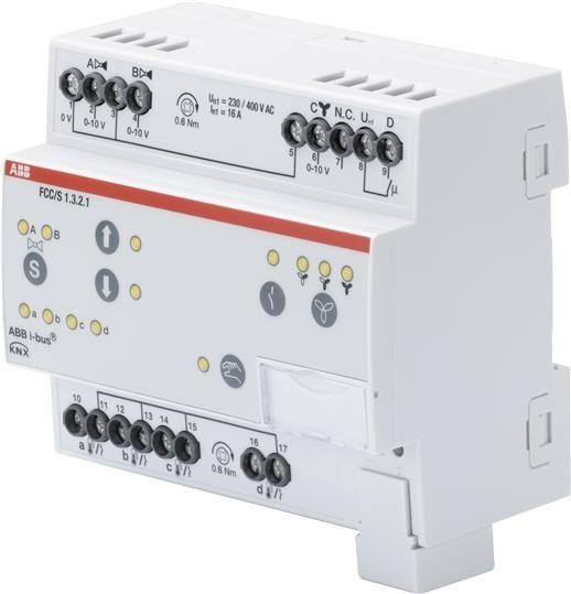  Фанкойл-контроллер FCC/S1.3.2.1 3x0-10В упр. клапанами и скоростью вентилятора ABB 2CDG110215R0011 