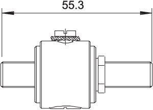  Устройство защиты от импульсных перенапр. УЗИП для коаксиального кабеля (тип разъема F) 130В DS-F w/w OBO 5093272 