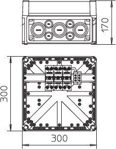  Комплект УЗИП в защитном корпусе 3 пол. (Класс I) 255В VG 3-B TNC OBO 5089212 