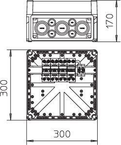  Комплект УЗИП в защитном корпусе 3+NPE (Класс I) 255В VG 4-B TNS+TT OBO 5089200 