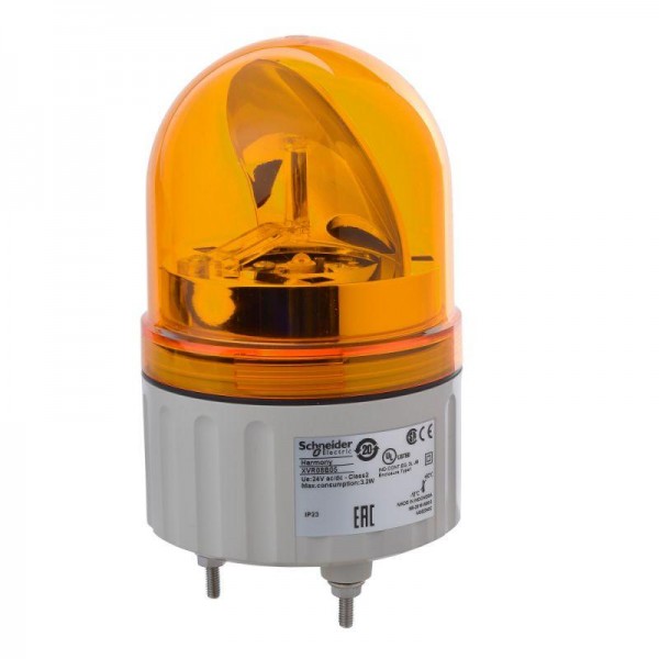  Лампа-маячок вращ. 24В AC/DC 84мм оранж. SchE XVR08B05 