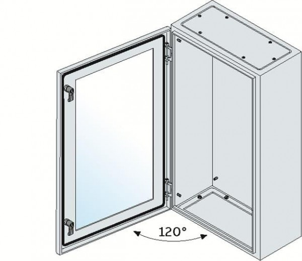  Корпус шкафа IP65 (дверь со стеклом) монтаж. плат. 700х500х250 ABB SRN7525VK 