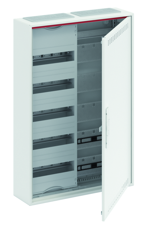  Шкаф 60М навесной с медиапанелями IP30 800х550х160 с расстоянием между DIN-рейками 125мм и самозажимными клеммами N/PE и дверью с вент. отверстиями CA25VML ABB 2CPX052212R9999 