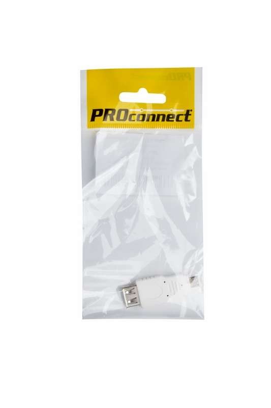  Переходник гнездо USB-A (Female) - штекер Micro USB (Male) (инд. упак.) PROCONNECT 18-1173-9 