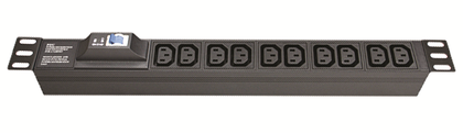  Блок розеток для 19дюймовых шкафов; 8 розеток IEC60320 С13; автомат защиты DKC 1РR519IEC8CBC14 