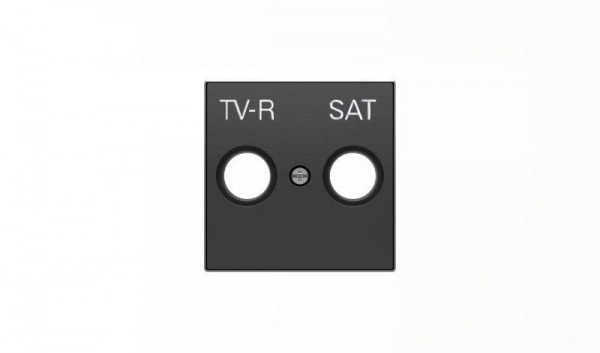  Накладка для TV-R-SAT розетки SKY черн. бархат ABB 2CLA855010A1501 