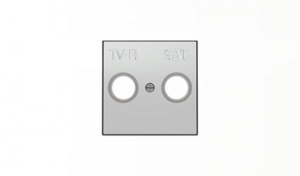  Накладка для TV-R-SAT розетки SKY серебристый алюм. ABB 2CLA855010A1301 