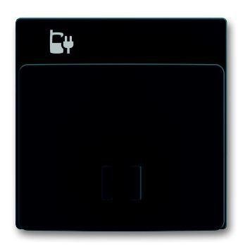  Плата центральная (накладка) 6478-81 для блока питания micro USB - 6474 U Future антрацит/черн. ABB 2CKA006400A0013 