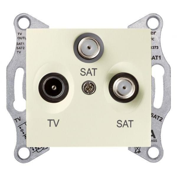  Механизм розетки СП R-TV-SAT/SAT Sedna беж. SchE SDN3502147 