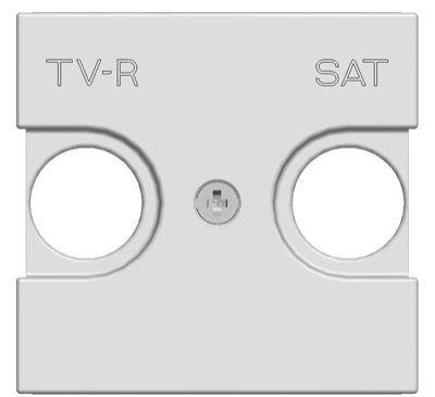  Накладка для TV-R-SAT розетки 2мод. Zenit бел. ABB 2CLA225010N1101 