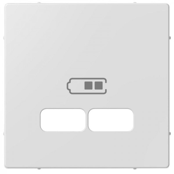  Накладка центральная Merten для механизма USB 2.1А SM активный бел. SchE MTN4367-0325 