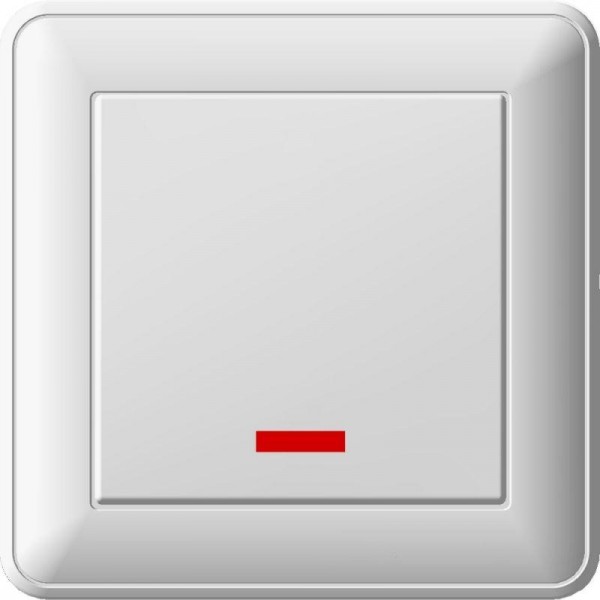  Переключатель перекрестный 1-кл. СП W59 16А IP20 с подсветкой в сборе бел. SchE VS716-159-18 