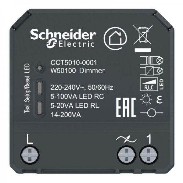  Микромодуль Wiser светорегулятор универс. 5-200Вт deep CE60 SchE CCT5010-0001 