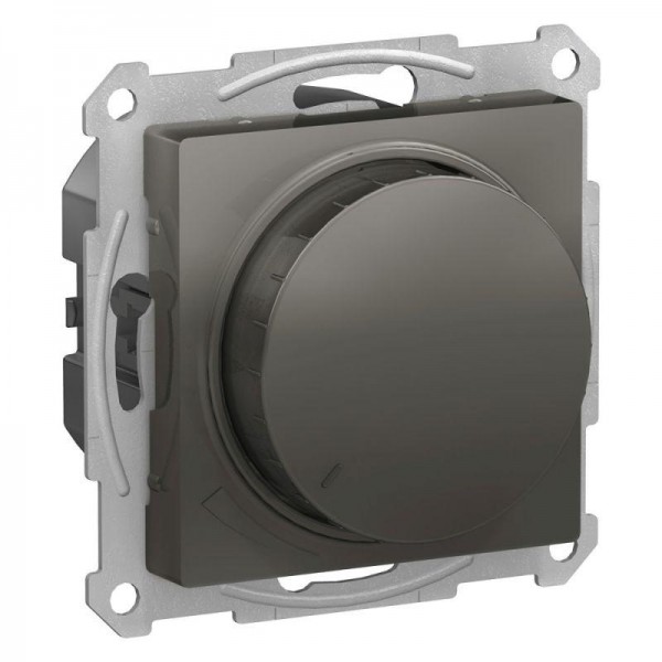  Механизм светорегулятора (диммера) AtlasDesign поворотно-нажимной 630Вт сталь SchE ATN000936 