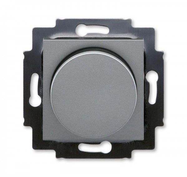  Светорегулятор Levit поворотно-нажимной 60-600Вт R сталь/дым. черн. ABB 2CHH942247A6069 