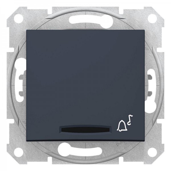  Кнопка выключателя "Звонок" СП Sedna с подсветкой графит SchE SDN1600470 