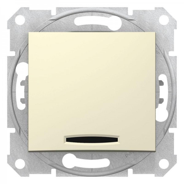  Кнопка выключателя СП Sedna с подсветкой беж. SchE SDN1600147 