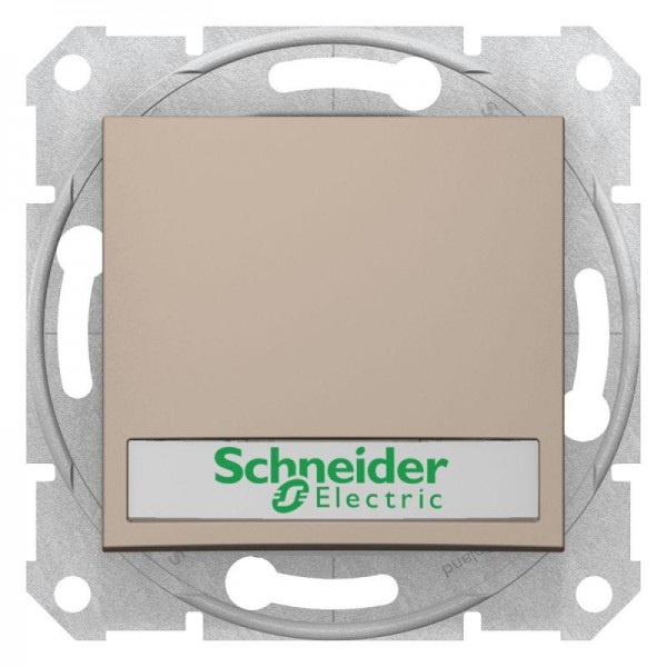  Кнопка выключателя СП Sedna с надп. подсвет. титан SchE SDN1600368 