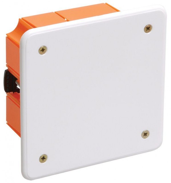  Коробка распаячная CП 92х92х45 IP20 КМ41022 для полых стен (с саморезами пластиковые лапки с крышкой) ИЭК UKG11-092-092-045-P 
