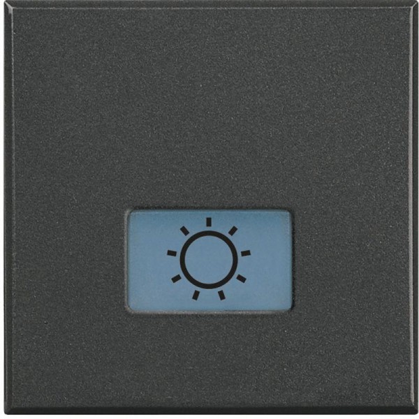 Клавиша с подсвеч. символами для выкл. в дизайне AXIAL 2мод. "лампа" Axolute антрацит Leg BTC HS4921/2LA 