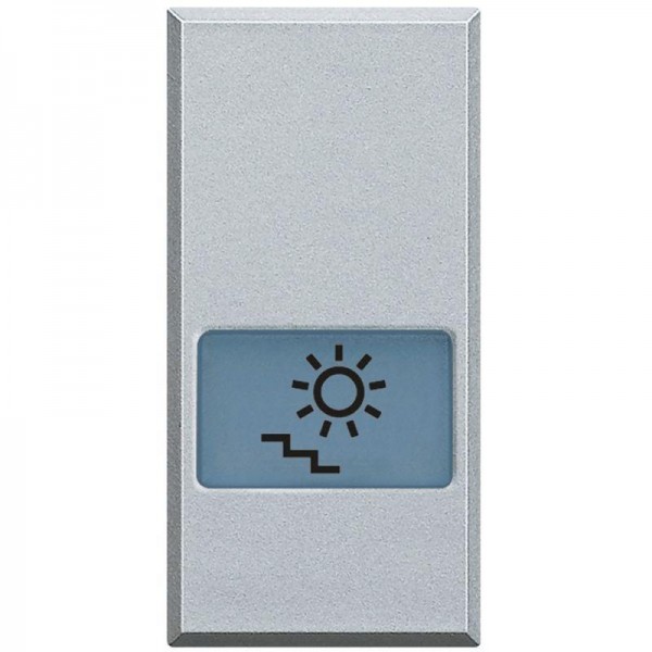  Клавиша с подсвеч. символами для выкл. в дизайне AXIAL 1мод. "подсветка лестницы" Axolute алюм. Leg BTC HC4921LB 