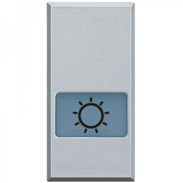  Клавиша с подсвеч. символами для выкл. в дизайне AXIAL 1мод. "лампа" Axolute алюм. Leg BTC HC4921LA 