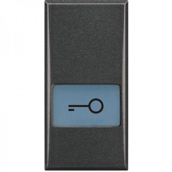  Клавиша с подсвеч. символами для выкл. в дизайне AXIAL 1мод. "ключ" Axolute антрацит Leg BTC HS4921LF 