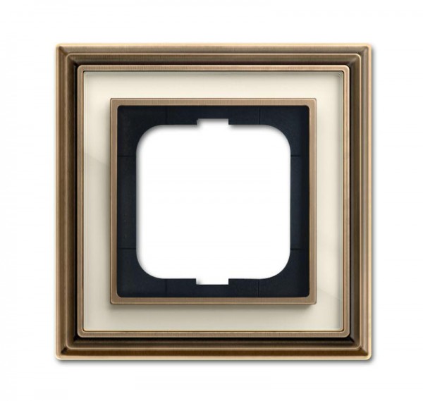  Рамка 1-м Династия Латунь античная стекло бел. ABB 2CKA001754A4580 