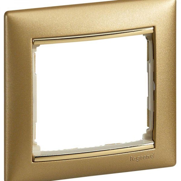  Рамка 1-м Valena матовое золото Leg 770301 