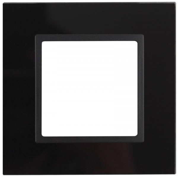  Рамка 1-м 14-5101-05 стекло Elegance черный+антрацит ЭРА Б0034474 