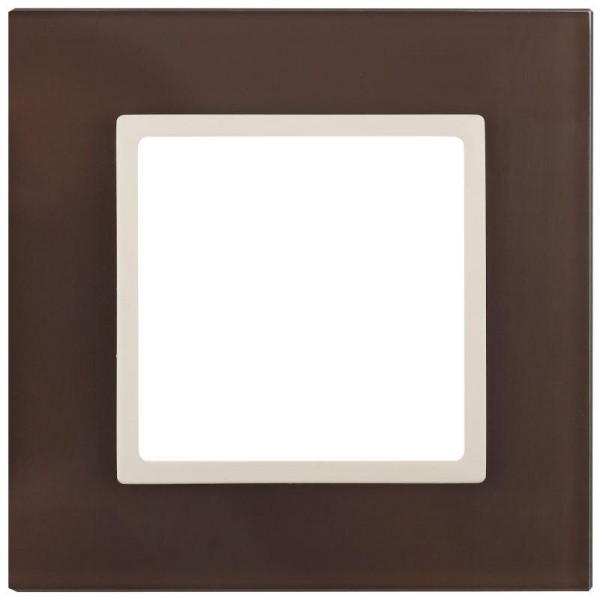  Рамка 1-м 14-5101-31 стекло Elegance серый+антрацит ЭРА Б0034485 