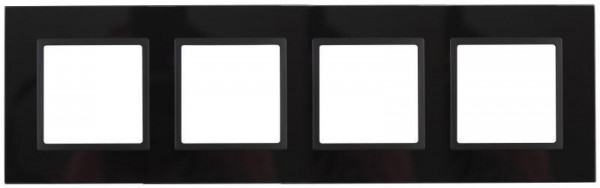  Рамка 4-м 14-5104-05 стекло Elegance черный+антрацит ЭРА Б0034528 