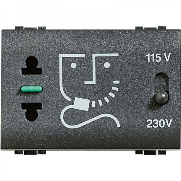  Розетка LivingLight для бритв с изол. трансформатором питание 230В 50/60Гц Leg BTC L4177 