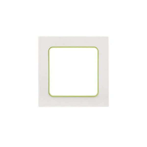  Рамка 1-м Стокгольм бел. с линией цвета зел. PROxima EKF EXM-G-302-20 
